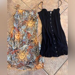 Bundle!! Sun Patterned Multicolor Dress and black Windsor